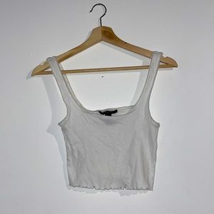 White crop top